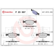 BREMBO Bremsklötze VA | FIAT Brava, Bravo 95-07 | P 23 057