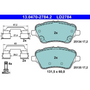 Bremsbelagsatz, Scheibenbremse | 13.0470-2784.2