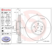 11 481 062 Bremsscheibe VA | BMW X5,X6 07 | 09.9921.11