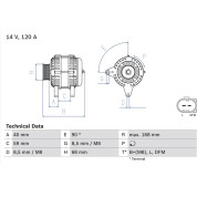 Lichtmaschine | VOLVO V70,S60,S80,V70,XC70,S70 | 0 986 041 140