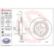 76 482 020 Bremsscheibe HA | VOLVO XC60 08 | 09.B026.11