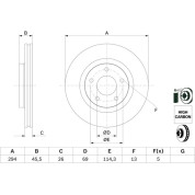 Bremsscheibe | MITSUBISHI Asx 09 | 0 986 479 745