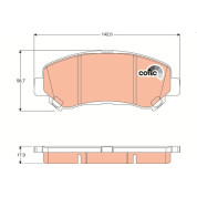 Bremsklötze VA SUV/LCV | NISSAN Qashqai,X-Trail,RENA 07 | GDB3467