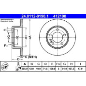 Bremsscheibe | 24.0112-0190.1