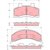 Bremsklötze VA | CHEVROLET Trans Sport 89 | GDB4005