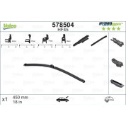 VALEO HydroConnect Front LHD 45cm | Golf IV, Touran | 578504