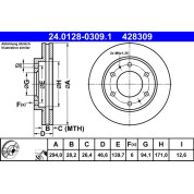 Bremsscheibe | 24.0128-0309.1