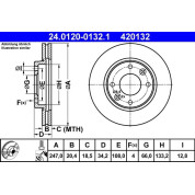 Bremsscheibe Peugeot S. 106/205/206/306 86 | 24.0120-0132.1