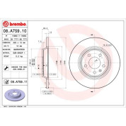 12 482 038 Bremsscheibe HA | AUDI A4,A5,A7,Q5 07 | 08.A759.11