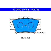 Bremsbelagsatz Toyota T. Camry/Rav 4 Iii 2.0-3.5 05 | 13.0460-5765.2