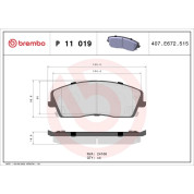 BREMBO Bremsklötze VA | CHRYSLER 300C 04 | P 11 019