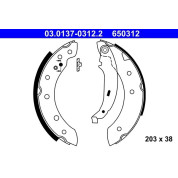 Bremsbackensatz | 03.0137-0312.2