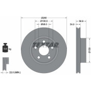 Bremsscheibe Subaru P. Impreza/Legacy -00- Ko A 14 260Mm | 92081900