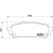 BREMBO Bremsklötze HA | SUBARU Forester, Impreza 99-12 | P 78 014