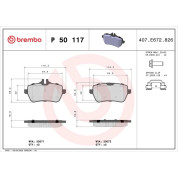 BREMBO Bremsklötze HA | MERCEDES S-Klasse 13 | P 50 117