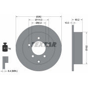 Bremsscheibe Mitsubishi T. Lancer 08 | 92227403