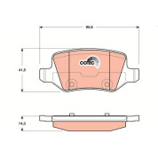 Bremsklötze HA | MERCEDES W168,W169,W245,W414 97 | GDB1481