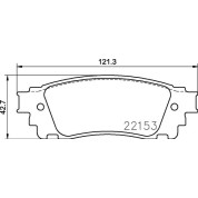 BREMBO Bremsklötze HA | LEXUS NX 14 | P 83 166