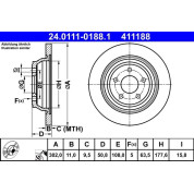 Bremsscheibe | 24.0111-0188.1