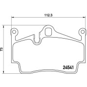 BREMBO Bremsklötze HA | PORSCHE Boxster, Cayman 05 | P 65 028