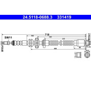 Bremsschlauch | 24.5118-0688.3