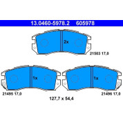 Bremsbelagsatz Subaru P. Impreza/Legacy 1.6-2.2 89-00 | 13.0460-5978.2