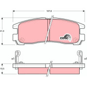 Bremsklötze HA | CHRYSLER Sebring,MITS Galant 92 | GDB1023