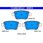 Bremsbelagsatz Toyota T. Avensis 03 | 13.0460-5814.2