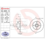 17 482 003 Bremsscheibe HA | VW Polo,Golf,Passat,SEAT 76 | 08.5005.14