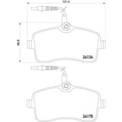 BREMBO Bremsklötze VA | PEUGEOT 407 04 | P 61 109