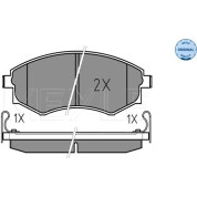 Bremsbelagsatz Hyundai P. Elantra/Lantra/Matrix/Sonata 1,5-2,0 16V 93-10 Mit Sensor | 025 217 2517/W