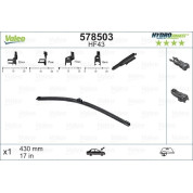 VALEO HydroConnect Front LHD 43cm | Polo, PEUGEOT 207 | 578503