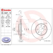 75 481 006 Bremsscheibe VA | SAAB 9000 87 | 09.5221.10