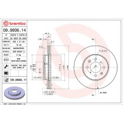 86 481 050 Bremsscheibe VA | HONDA Civic 01 | 09.9936.11