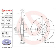 40 481 062 Bremsscheibe VA | FIAT Doblo,OPEL 10 | 09.A444.41