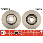 Bremsscheibe Peugeot S. 308 07- 2.0Hdi | DF4962S