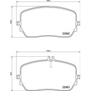 BREMBO Bremsklötze VA | MERCEDES GLE 18 | P 50 149