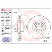 71 481 045 Bremsscheibe VA | PEUGEOT 308 13 | 09.B929.11