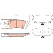 Bremsklötze HA | LEXUS NX 14 | GDB4459