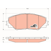 Bremsklötze VA | TOYOTA Rav4 06 | GDB3424