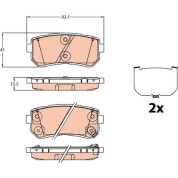 Bremsklötze HA | KIA, HYUNDAI TUCSON 15 | GDB3636