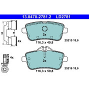 Bremsbelagsatz Db T. W166 2,1-3,0 11- Keramik | 13.0470-2781.2