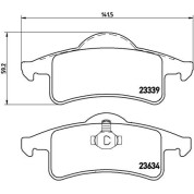 BREMBO Bremsklötze HA | JEEP Cherokee 83-01 | P 37 006