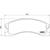 BREMBO Bremsklötze VA | JEEP Grand Cherokee 95-05 | P 37 008