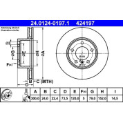 Bremsscheibe Bmw S. 1/3/Z4 03 | 24.0124-0197.1