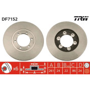 94 481 016 Bremsscheibe VA | KIA K2500-2900 99 | DF7152