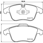 BREMBO Bremsklötze VA | JAGUAR XE 15 | P 36 030