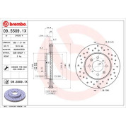 Bremsscheibe VA Xtra | HONDA Civic,CRX,MG,ROVER 87 | 09.5509.1X