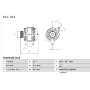 Lichtmaschine | CITROEN,FIAT,PEUGEOT | 0 986 038 740