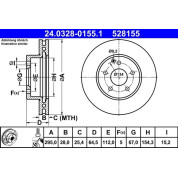 Bremsscheibe | 24.0328-0155.1